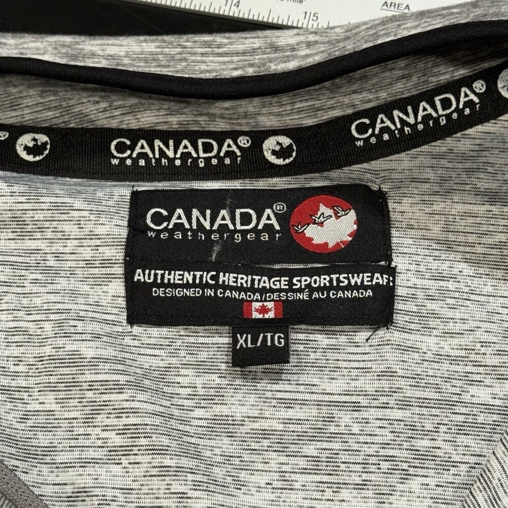 NWT Canada Weather Gear Mens XL Gray Quarter Zip Pullover Long Sleeve Top Shirt - Picture 6 of 10